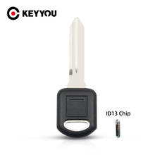 KEYYOU Transponder ID13 Remote Key Shell Car Key Blank For Buick GL8 PK3 FirstLand For GM Small Key Blade Blank ID13 Chip 2024 - buy cheap