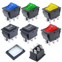 KCD4 1PCS Rocker Switch Power Switch ON-OFF-ON 3 Position 6 Electrical equipment With Light Switch 16A 250VAC/ 20A 125VA 2024 - buy cheap