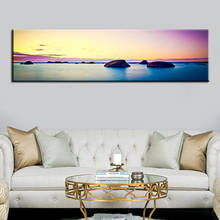 60x210cm--Natural Sunset Lake Landscape Posters and Prints Canvas Painting Scandinavian Wall Art Picture for Living Room Cuadros 2024 - buy cheap