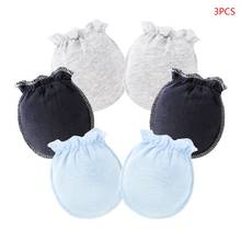 4 пары/уп. простые милые детские вязаные перчатки для новорожденных антисъемные перчатки для рук антизахватывающие перчатки 19QF 2024 - купить недорого