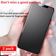 Private Screen Protector For iPhone 12 11Pro Max X XS MAX XR Anti-spy Tempered Glass For iPhone 6 7 8 plus 12 mini Privacy Glass 2024 - buy cheap