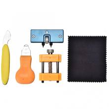 5Pcs Watch Repair Tool Set Watch Back Case Cover Opener Closer Remover Watch Movement Holder Clean Cloth Battery Changing Tool 2024 - buy cheap