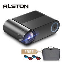 ALSTON-Proyector YG420 Full HD, 1080P, 3800 lúmenes, para cine en casa, compatible con HDMI, VGA, AV, USB, con regalo 2024 - compra barato