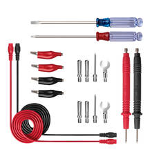 Kit de cables de prueba multifuncionales 18 en 1, multímetro Digital Universal, cables de prueba reemplazables, Cable de pluma, Kit de cables de prueba de aguja 2024 - compra barato