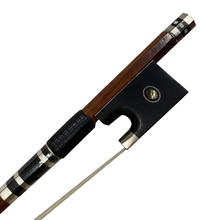 4/4 Pernambuco Violin Bow OCTAGONA/round Stick Natural Horsehair Nickel Silver Screw Ebony Frog 2024 - buy cheap