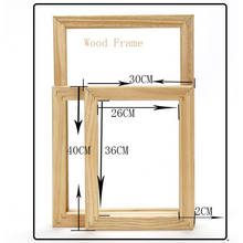 Quadro de madeira diy quadros imagem por número quadro de pintura a óleo quadro presente natal trabalho feito à mão diamante bordado ferramentas 2024 - compre barato