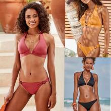 Woman Swimsuit Sexy Bikini 2021 Push Up Biquini Set Bathing Suit Beachwear Two Piece Suit Large Female Brazilian Bikini S M L XL 2024 - buy cheap