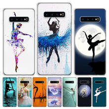 Capa de bailarina dançando para samsung, galaxy a51, a71, a50, a70, a80, a90, a01, a6, a7, a8, a10, a10s, a20e, a30, a40, plus uso 2024 - compre barato