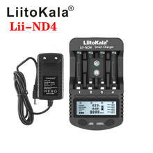 LiitoKala Lii-ND4 1.2V NiMH  LCD charger AA AAA charger LCD display and test battery capacity For 1.2V aa aaa and 9V batteries 2024 - buy cheap