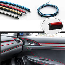 5M Carbon Car Interior Moulding Trim Dashboard Strip For Volvo S60 XC90 V40 V70 V50 V60 S40 S80 XC60 XC70 Nissan Qashqai X-TRAIL 2024 - buy cheap