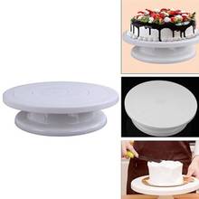 1pc Cake Plate Turntable DIY Rotating Anti-skid Round Cake Stand Pan Plastic Cake Decorating Turntable Rotary Table Baking Tools 2024 - buy cheap