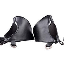 Black Sexy Rock Faux Leather Night Club Cross Strap Accessories Party Punk Women Gloves 2024 - buy cheap