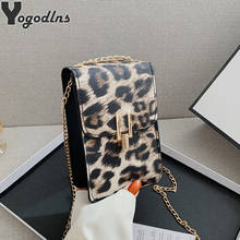 Women's Crossbody Bag PU Leather Mobile Phone Fashion Shoulder Bag Female MiNi Chain Handbag Retro Leopard Purse Pocket For Lady 2024 - buy cheap