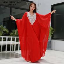 Belly Dance Costume Long Robe Oriental Dance Tribal Khaleegy Skirt Women Bellydance Dress Loose Embroidery Performance Show Wear 2024 - buy cheap