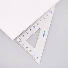 4Pcs Drawing School Supplies Set Square Triangle Ruler Aluminum Alloy Protractor 2024 - buy cheap