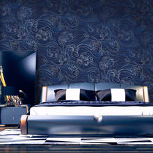 Rollo de papel tapiz 3D de lujo, abstracto y moderno, no tejido para paredes, TV, sofá, fondo, papel de pared púrpura, azul, Beige 2024 - compra barato