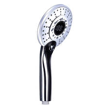 3 Color LED Shower Head Water Saving Rainfall Shower Head LCD Display Digital Temperature Control Bathroom Showerhead 2024 - buy cheap