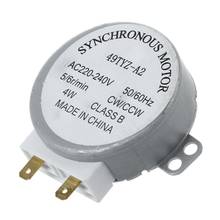 AC 220-240V 50/60Hz 5/6RPM 4W Turntable Synchronous Motor for miniwave Oven 2024 - buy cheap