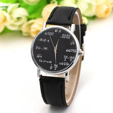 Minimalist Women Clock Mathematical Equation Women Watch Creative Women Watches Casual Clock Leather Reloj Mujer Montre 2024 - buy cheap