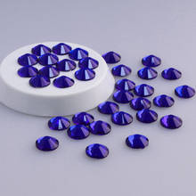 Blue Volcano-diamantes de imitación de cristal plano, no HotFix, para decoración artística de uñas 2024 - compra barato