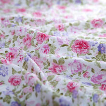 Booksew 100% хлопчатобумажная ткань 1 метр Красивые Розовые розы лоскутное шитье для комплекта постельного белья швейная стеганая ткань на метр 100 см x 160 см 2024 - купить недорого