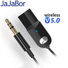 JaJaBor Handsfree Car Kit Bluetooth 5.0 Audio Receiver Wireless Adapter USB Dongle 3.5mm AUX Jack Music Transmitter 2024 - buy cheap