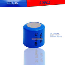 20 шт. CR1/3N 3V 170mAh литиевая батарея DL1/3N CR1/3 1/3N CR13N CR13 для микро измерительной камеры литий-ионная кнопка батареи 2024 - купить недорого