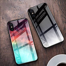 Capa luxuosa de vidro temperado, capa de celular colorida para iphone x xr xs max 6 6s 7 8 plus 5s se capa de celular colorida para iphone 11 pro max 2024 - compre barato