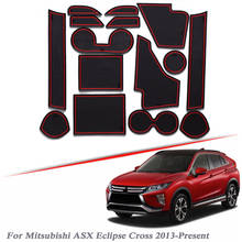 Alfombrilla de látex para coche Mitsubishi ASX Eclips Cross, almohadilla Para ranura de puerta Interior, antideslizante, antipolvo, 15 unidades, 2013-2020 2024 - compra barato