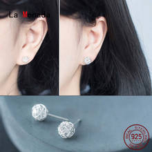 La Monada Women Stud Earrings Korean 925 Sterling Silver Earrings For Women Jewelry Yarn Ball Designer Women's Earrings Stylish 2024 - buy cheap
