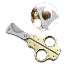 Guevara Stainless steel Silver Scissor Cigar Cutter The Knife Slice Scissor for cuba Cigar Accessories Metal Cutter 2024 - buy cheap