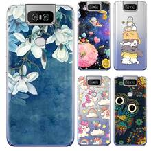 Capa antichoque para celular asus zenfone 6 zs630kl, capa colorida pintada de silicone tpu fashion 2024 - compre barato