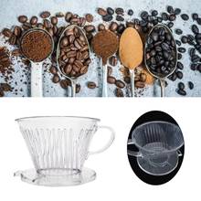 Taza de filtro de café reutilizable hecha a mano, gotero con forma de cono, cafetera práctica para servir sobre taza, filtros de café 2024 - compra barato