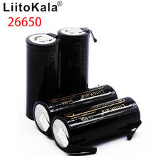 Liitokala-bateria recarregável para lanterna, 26650 5000mah, 3.7v, bateria recarregável para lanterna 20a + folhas de níquel diy 2024 - compre barato