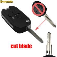 Jingyuqin Cut Blade 3 Button Remote Car Key Shell Case Cover Fob for Mitsubishi Lancer CJ Housing (Left Groove Blade) 2024 - buy cheap