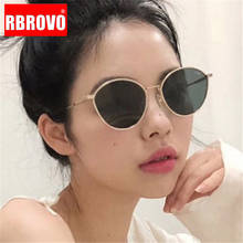 RBROVO 2021 модные новые солнцезащитные очки для женщин винтажные металлические роскошные очки «кошачий глаз» Ретро покупки Oculos De Sol Feminino UV400 2024 - купить недорого