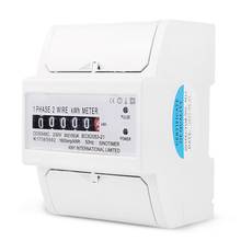 Single Phase Two Wire Power Consumption Watt Energy Meter kWh 30(100)A 230V AC 50Hz Wattmeter Household Electric Din Rail Mount 2024 - buy cheap