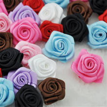 20pcs/lot Fashion Mini Satin Ribbon Flower Fabric Flower Boutique Hair flower For Baby Girls Hair Accessories A084 2024 - buy cheap
