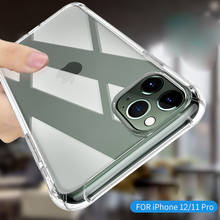 Ultra Thin Transparent Shockproof Silicone Case For iPhone 12 X Xr Xs Max Case 11 Pro Max 8 7 6s Plus SE Silicone Back Cover 2024 - buy cheap