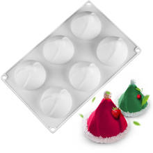 Moldes de silicone com 6 folhas para natal, para decoração de bolo, mousses, sobremesa francesa, forma de silicone para confeitaria 2024 - compre barato