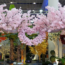 Flores de cerezo de imitación, ramas de flores artificiales de ratán para bricolaje, accesorios de fotografía para el hogar y boda, suministros de decoración 2024 - compra barato
