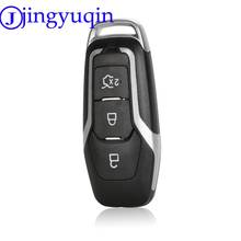 jingyuqin Key Case Shell Fob For Ford Mondeo 2.0T Kuga Mustang 2015 Edge Car Key Styling 3 Button Silver Tape Replace 2024 - buy cheap