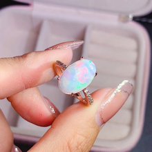 100% Natural Opal Rings Sterling 925 Silver for Women Sparkling Gemstone Anniversary Party Classic Fine Jewelry Gift Collier 2024 - buy cheap