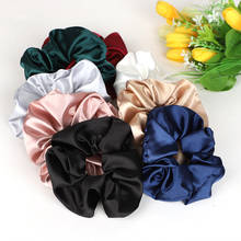 Satin Scrunchies For Women Girls Soft Elastic Hair Rubber Fashion Silk Hair Rope Ponytail Holder Haarband Decoration 2021 New 2024 - buy cheap