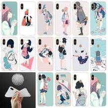 Soft Case For Xiaomi Redmi Note 11 10 9 8 7 6 5 Pro Max 10S 9S 8T 9T 4G 5G Cover Bag Japanese style Clothes Fashion Girls 2024 - buy cheap