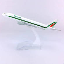 16CM 1:400 Scale Alitalia Boeing B777 Airplane Model Zinc Alloy Diecast Aircraft Plane Toys Kids Gift Collectible 2024 - buy cheap