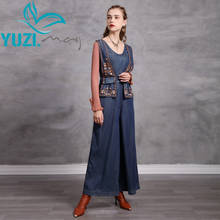 Bodysuit bordado vintage para mulheres, macacão feminino de cintura alta, modelos boho, novo bodysuit feminino 2020 yuzi 2024 - compre barato