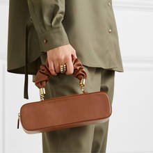 Винтажная прямоугольная сумка, Женская плиссированная сумка с ручкой, новинка, ПУ кожа, сумка-мессенджер, роскошная дизайнерская женская сумка через плечо, Bolsos 2024 - купить недорого