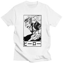Мужская хлопковая футболка с круглым вырезом и принтом манга бакуго, футболка с короткими рукавами, подарок 2024 - купить недорого