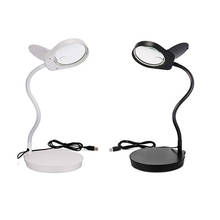 Lámpara LED de mesa 3X 10X, lupa de lectura, 38 LED, lente grande, lupa de escritorio, herramienta de reparación 2024 - compra barato
